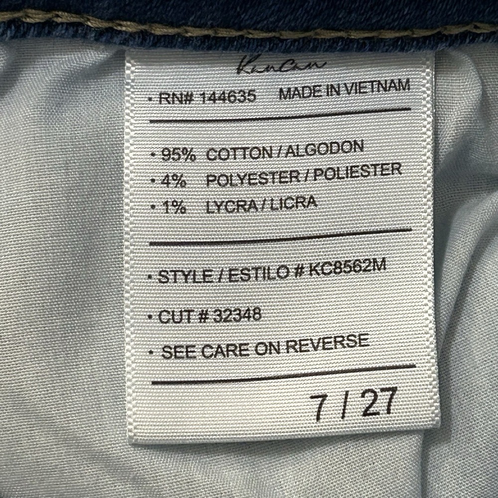 Kancan Mid-Rise Distressed Skinny Jeans | Women's Size 7/27 - Picture 12 of 12